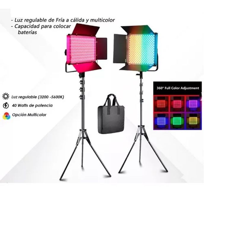 GENERICO - LUZ LEDRGB DE ESTUDIO PROFESIONAL