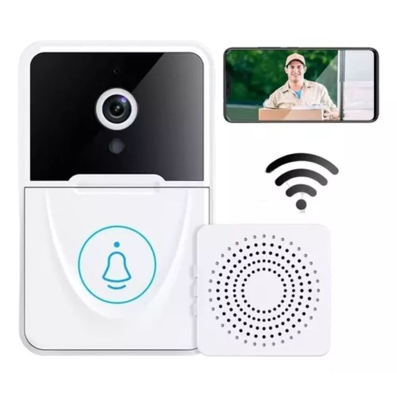 GENERICO - Timbre Con Camara Inteligente Intercomunicador Wifi Celular