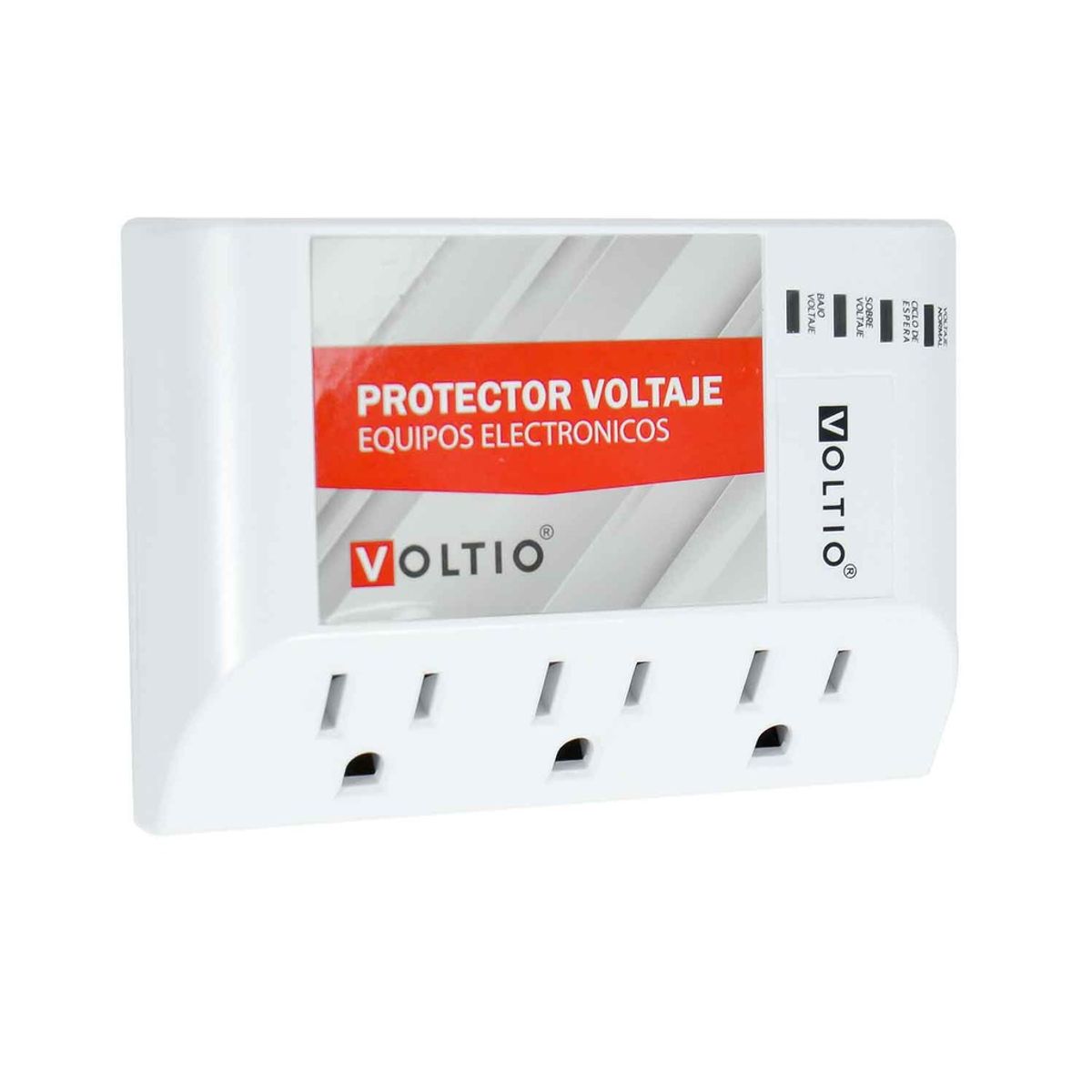 VOLTIO - Protector De Voltaje 3 Salidas 15a 120v