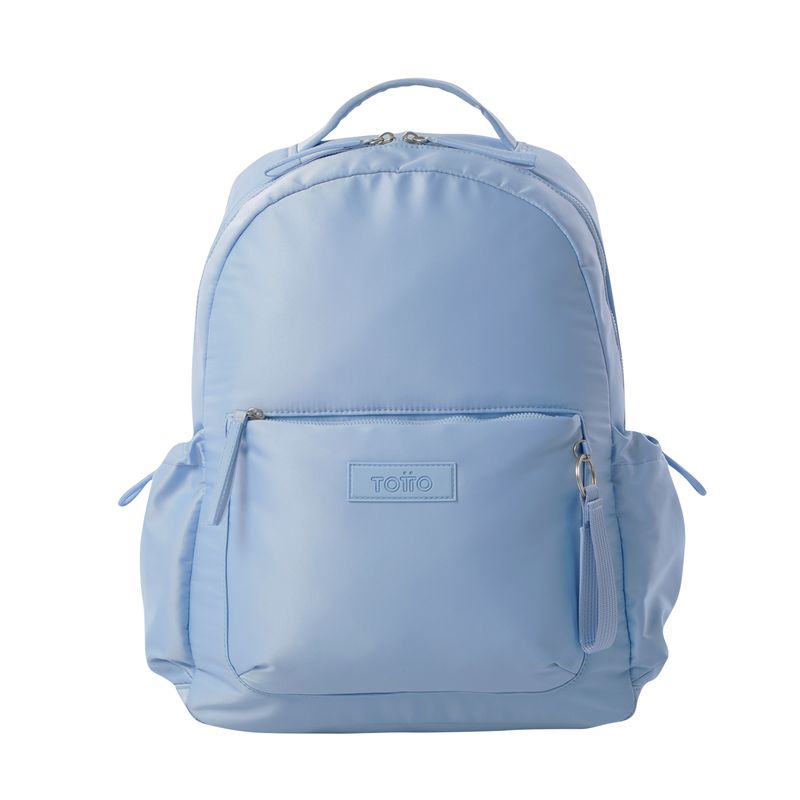 TOTTO - Morral Mochila Para Mujer Porta Pc Azul Claro Estambul Totto