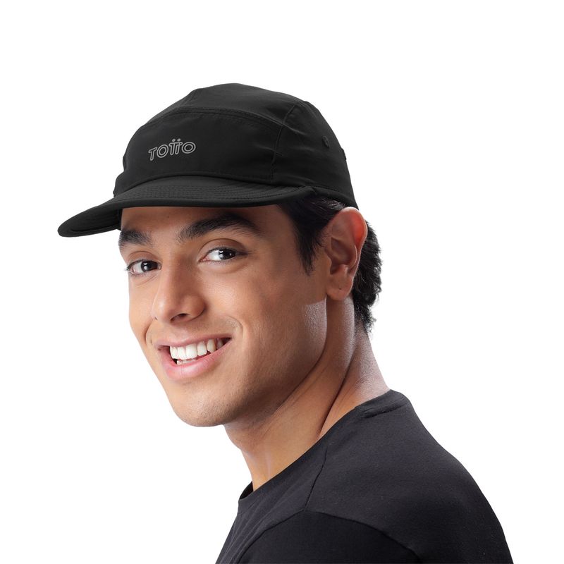 TOTTO - Gorra Beisbolera Filtro UV Para Hombre Negro Cab Totto