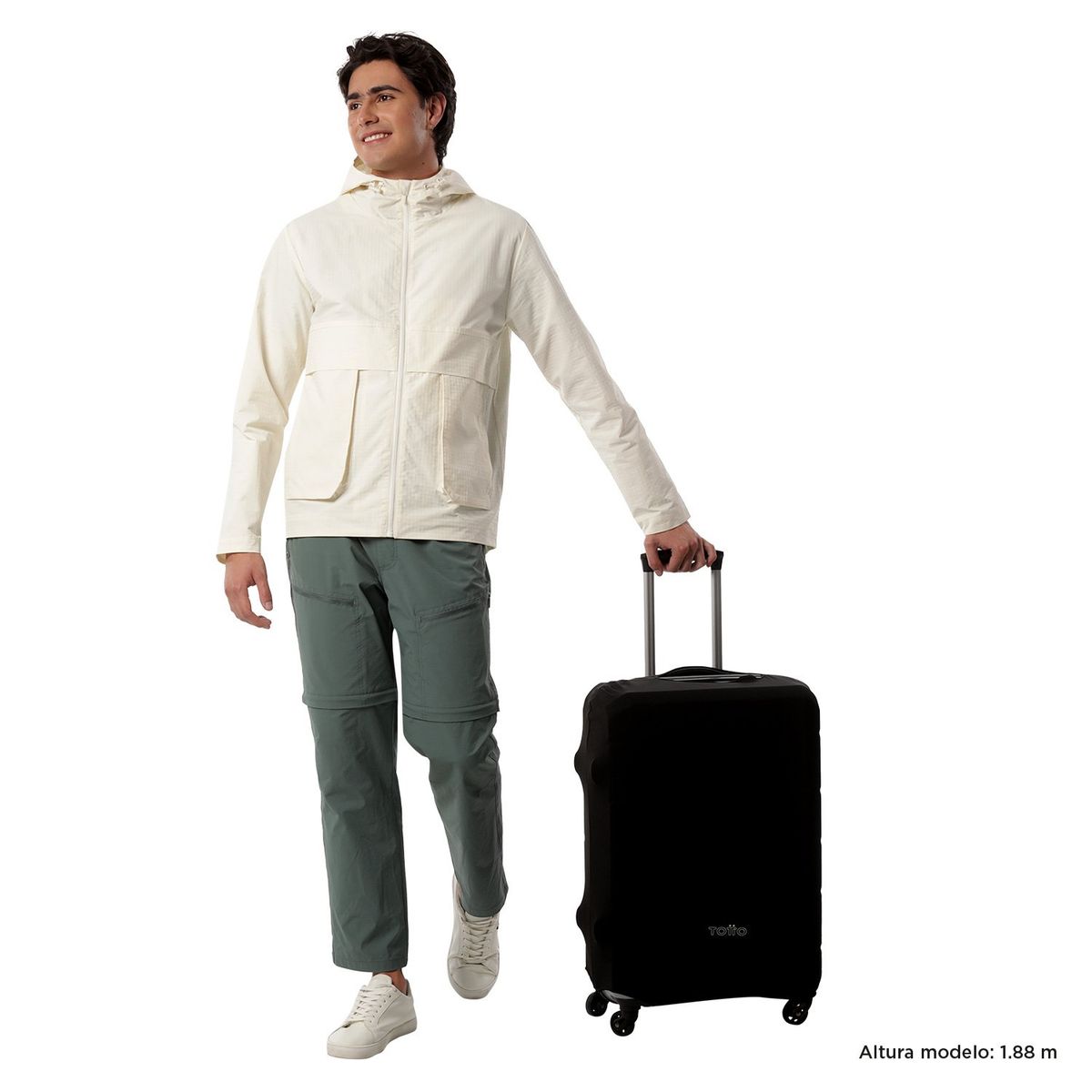 TOTTO - Forro Protector Maleta Viaje Apront M De Bodega Negra