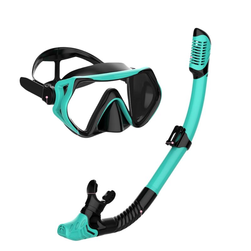 GEF - Kit Snorkel Careta Gafas Buceo Profesional Vidrio Templado