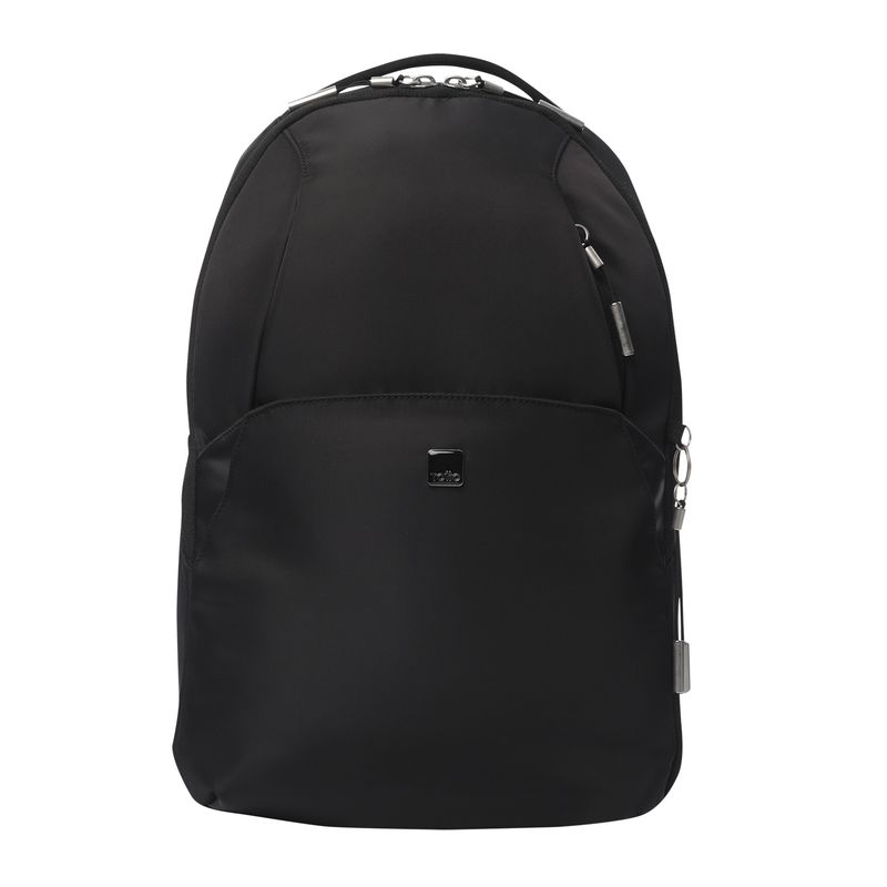 TOTTO - Morral Mochila Para Mujer Porta Pc Negro Roxanne Totto