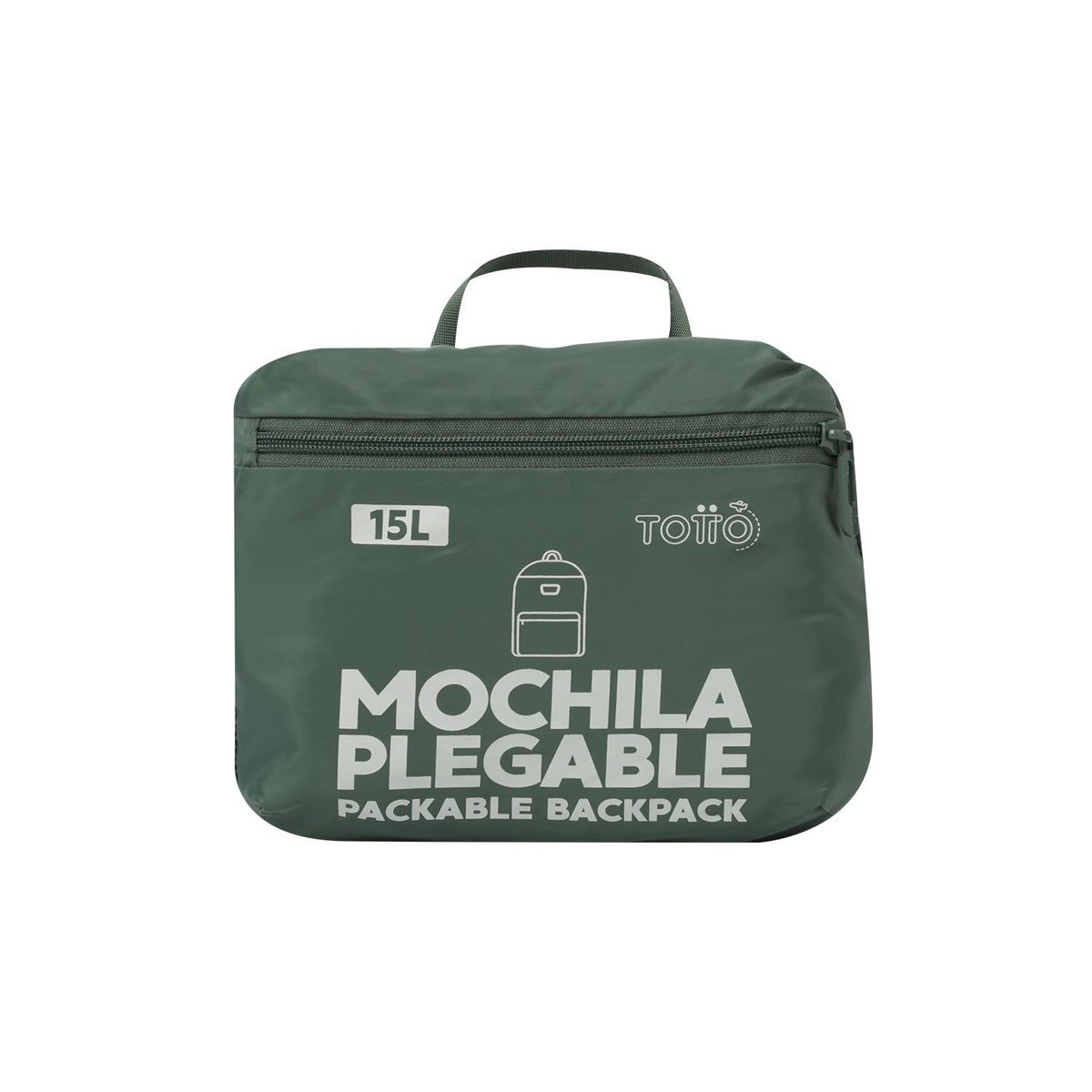 TOTTO - Morral Plegable Para Hombre Verde Xingu Totto