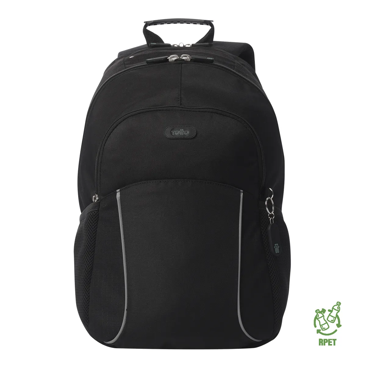 TOTTO - Morral Mochila Para Hombre Porta Pc Negro Cambri Totto