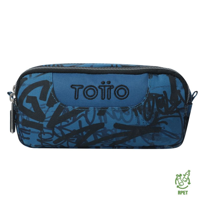 TOTTO - Multiuso Cartuchera Para Hombre Azul Petroleo Sobre Totto