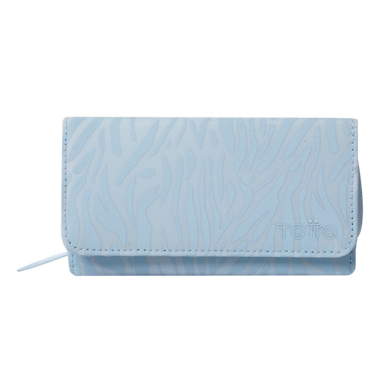 TOTTO - Billetera Rfid Para Mujer Azul Claro Texture Var Totto