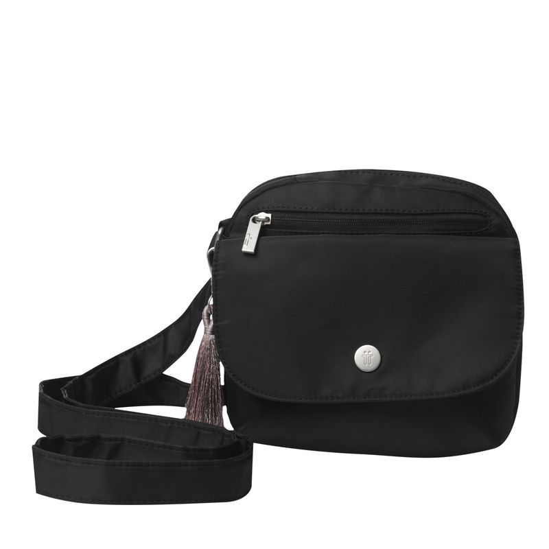 TOTTO - Bolso Cartera Para Mujer Porta Tablet Negro Corneana Totto