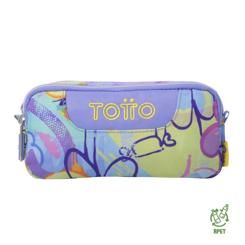 TOTTO - Multiuso Cartuchera Para Mujer Violeta Claro Sobre Totto
