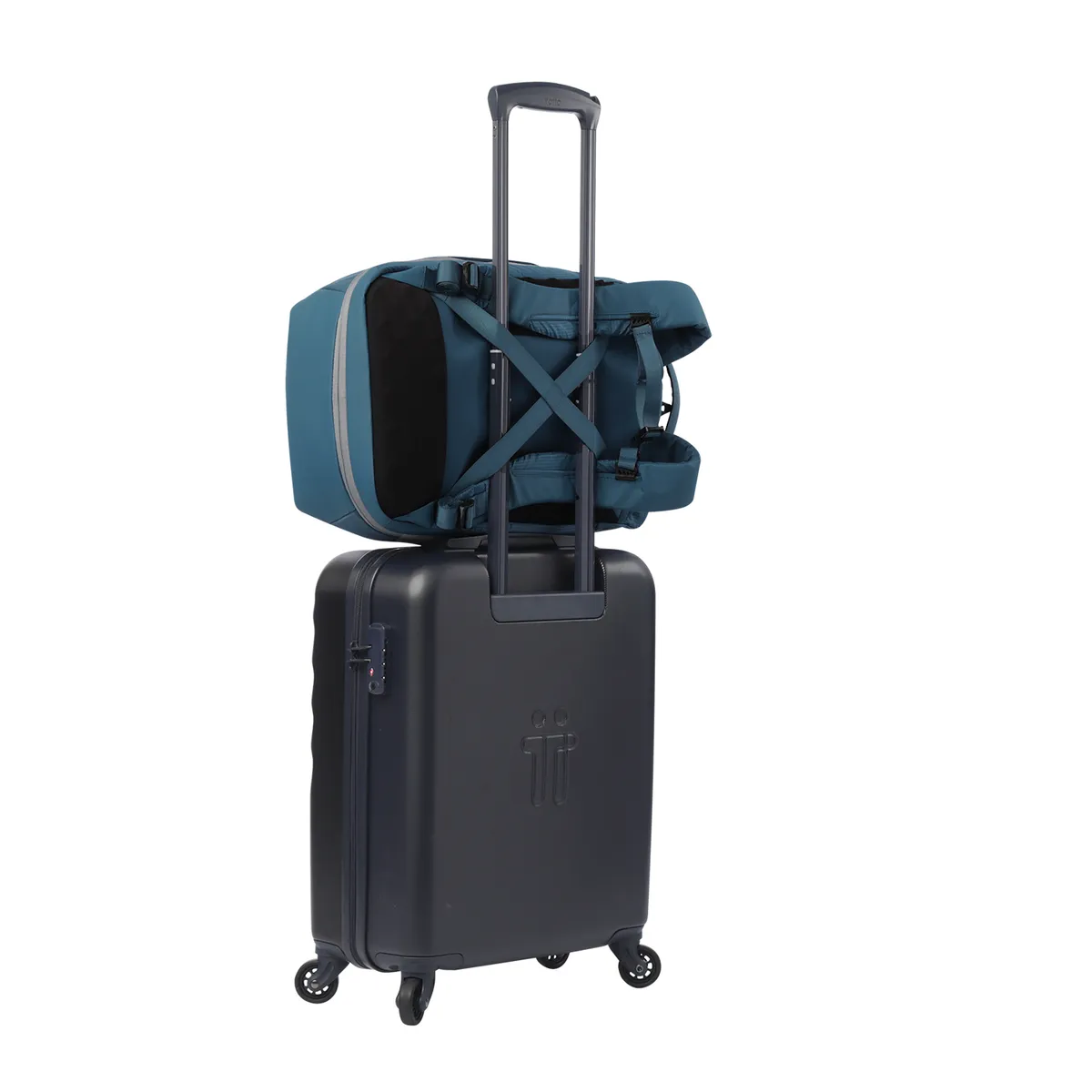 TOTTO - Morral Mochila Para Hombre Porta Pc Azul Petroleo Dual Totto