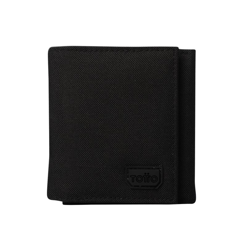 TOTTO - Billetera Rfid Para Hombre Negro Riva Aq Totto