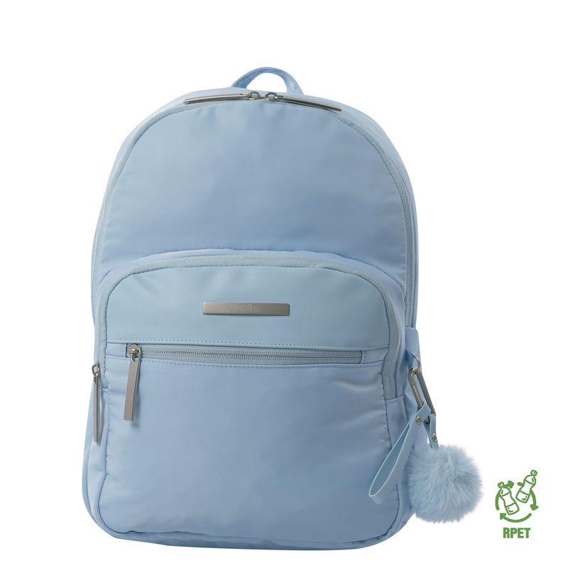 TOTTO - Morral Mochila Para Mujer Porta Pc Azul Claro Adelaide Totto