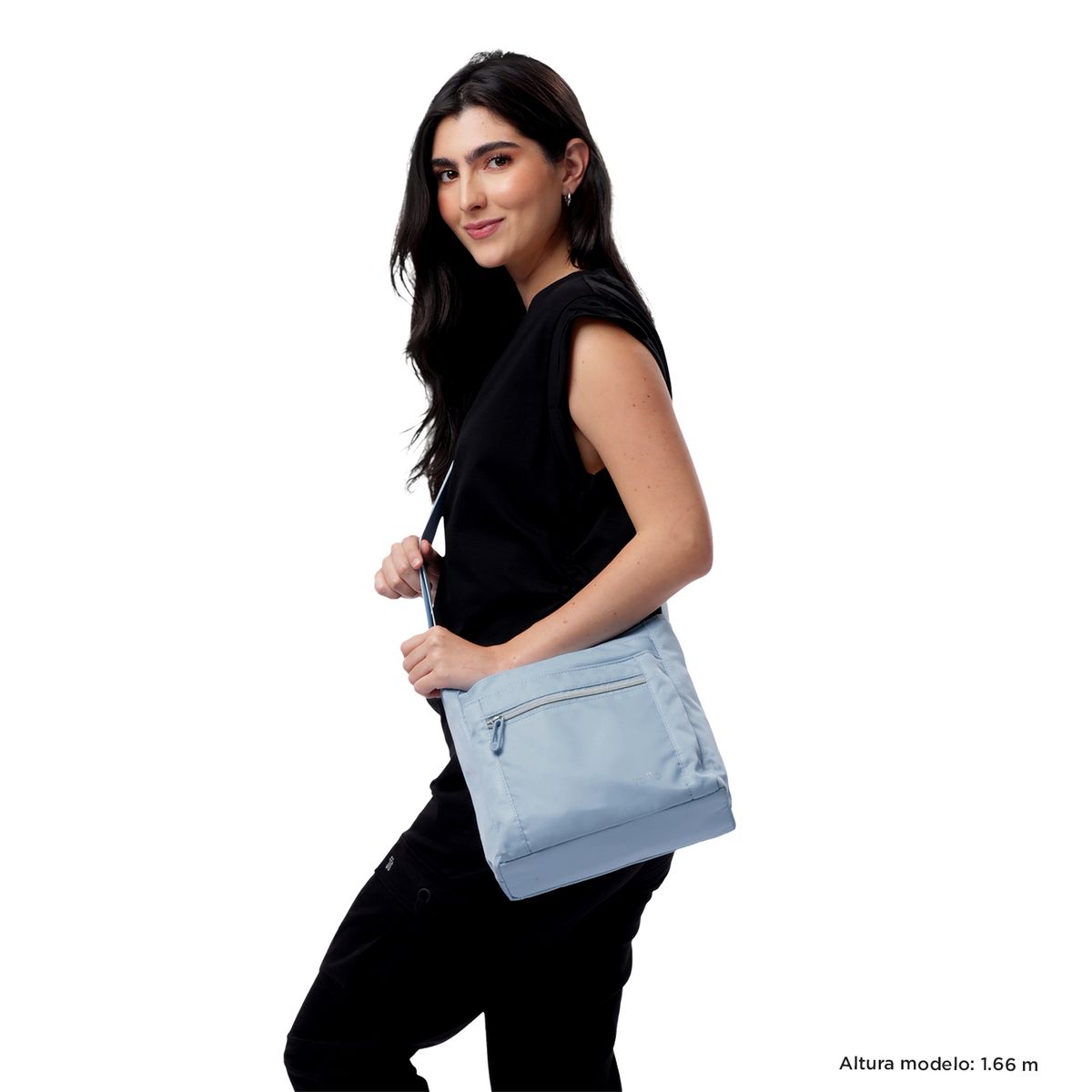 TOTTO - Bolso Cartera Liviano Para Mujer Azul Claro Supiori Totto
