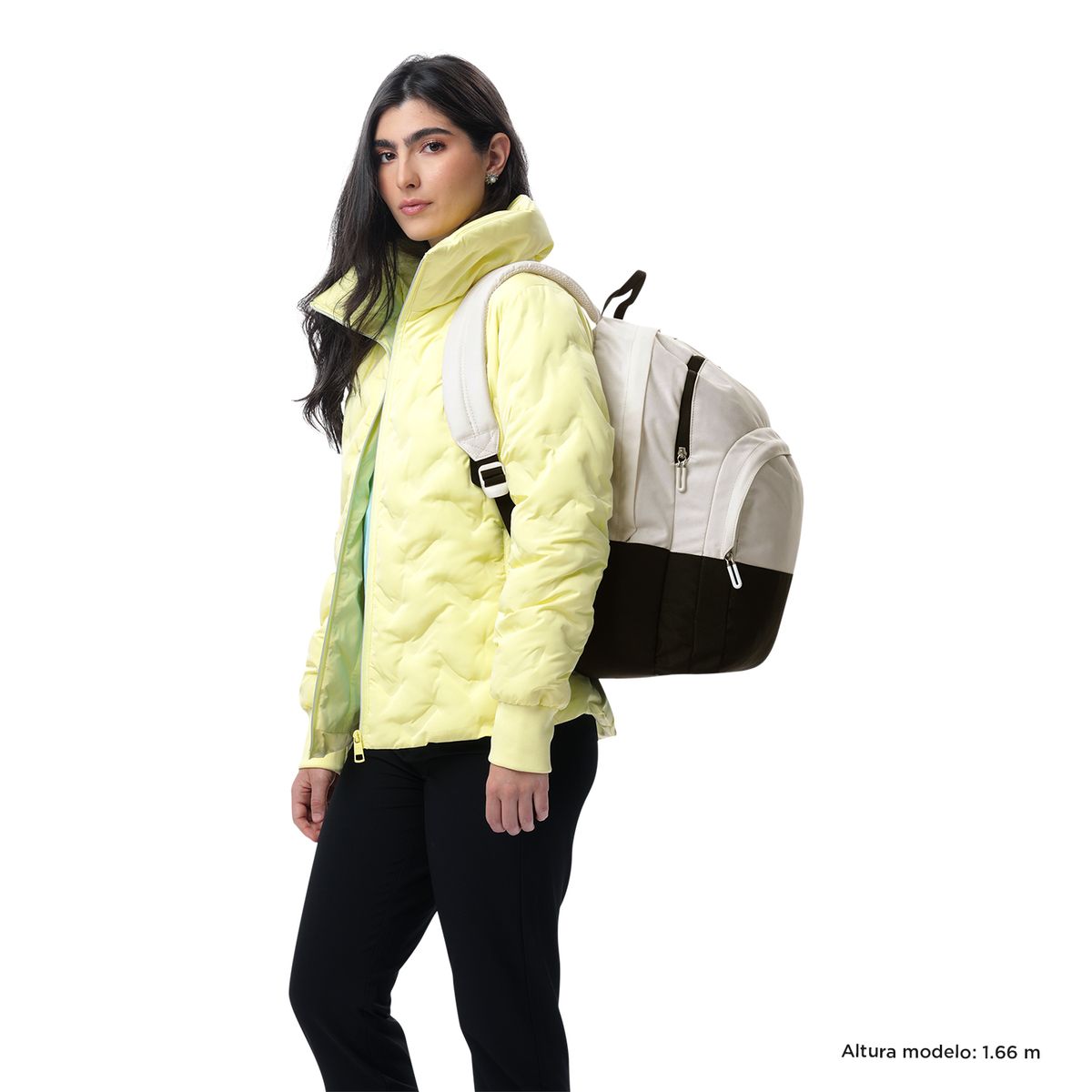 TOTTO - Morral Mochila Para Mujer Porta Pc Crema Toluca Totto