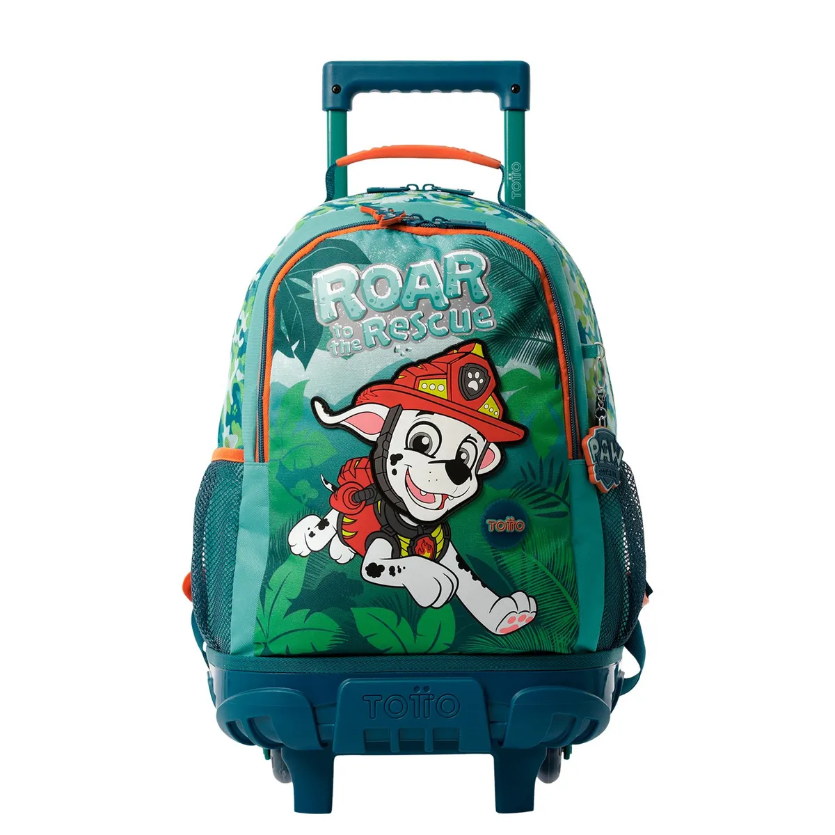 TOTTO - Morral Escolar con Ruedas para Niño Verde Paw Patrol Totto