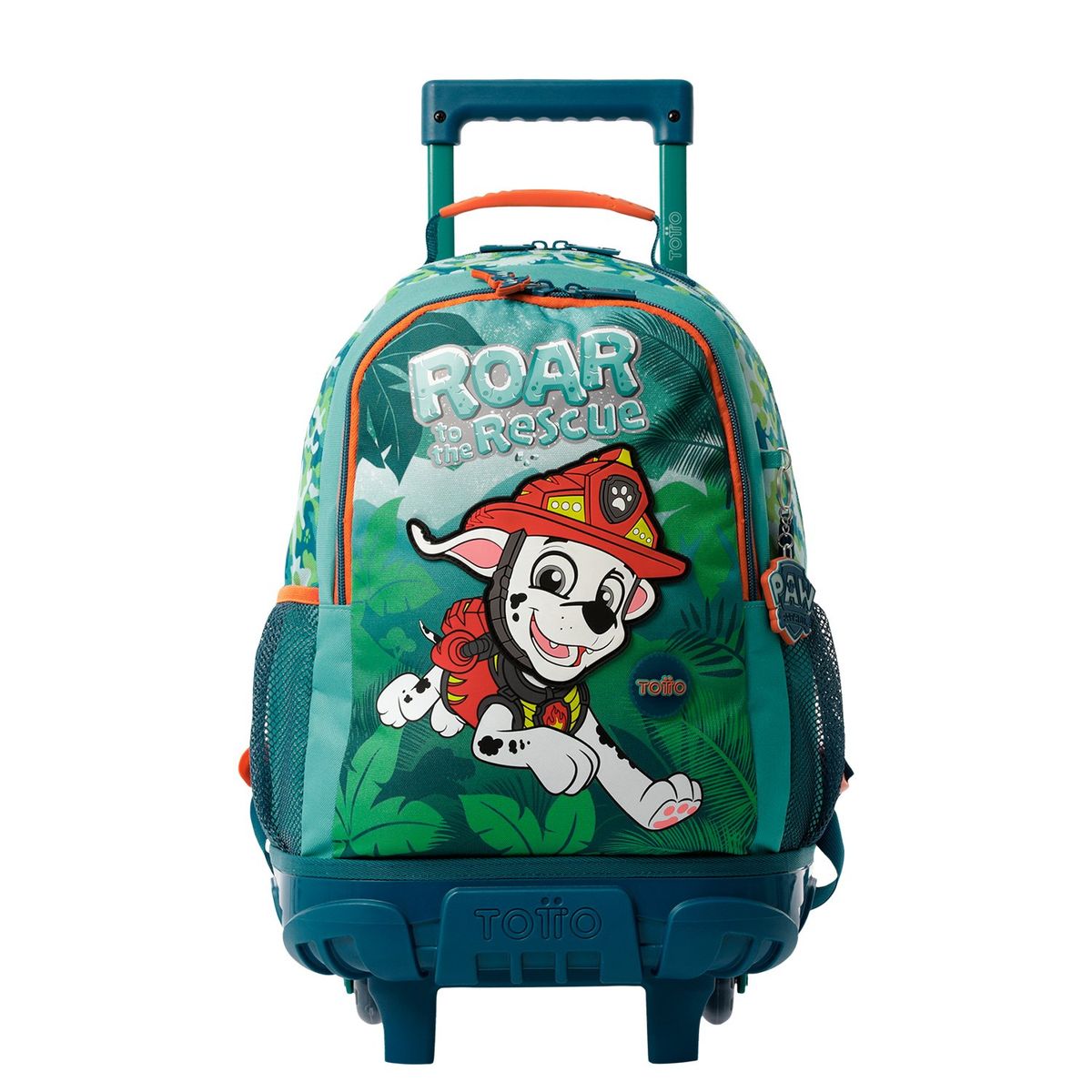 TOTTO - Morral Escolar con Ruedas para Niño Verde Paw Patrol Totto