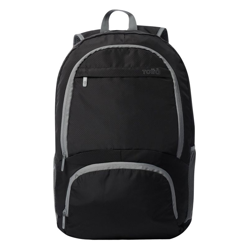 TOTTO - Morral Plegable Para Hombre Negro Syncro Totto