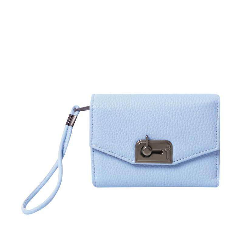 TOTTO - Billetera Rfid Para Mujer Azul Claro Smooth Ney Totto