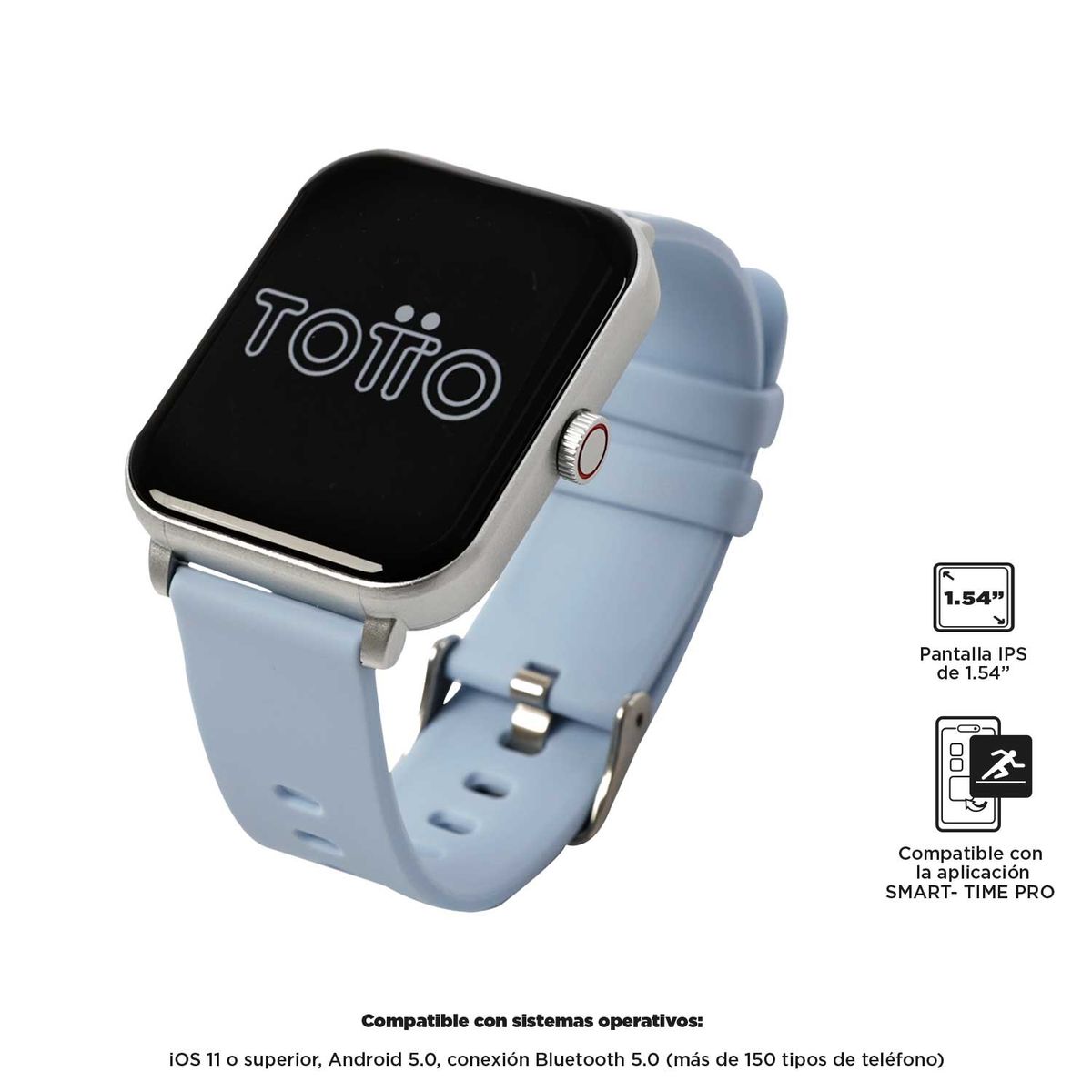 TOTTO - Reloj Inteligente Para Mujer Azul Claro Smart F33 Totto