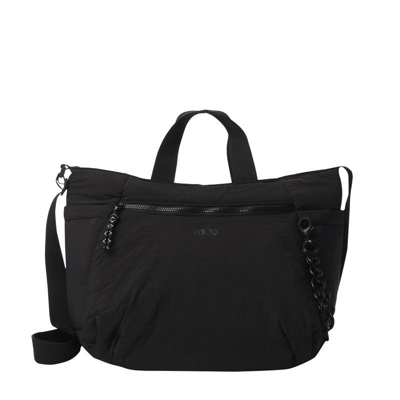 TOTTO - Bolso Cartera Para Mujer Porta Pc Negro Escandinavia L Totto