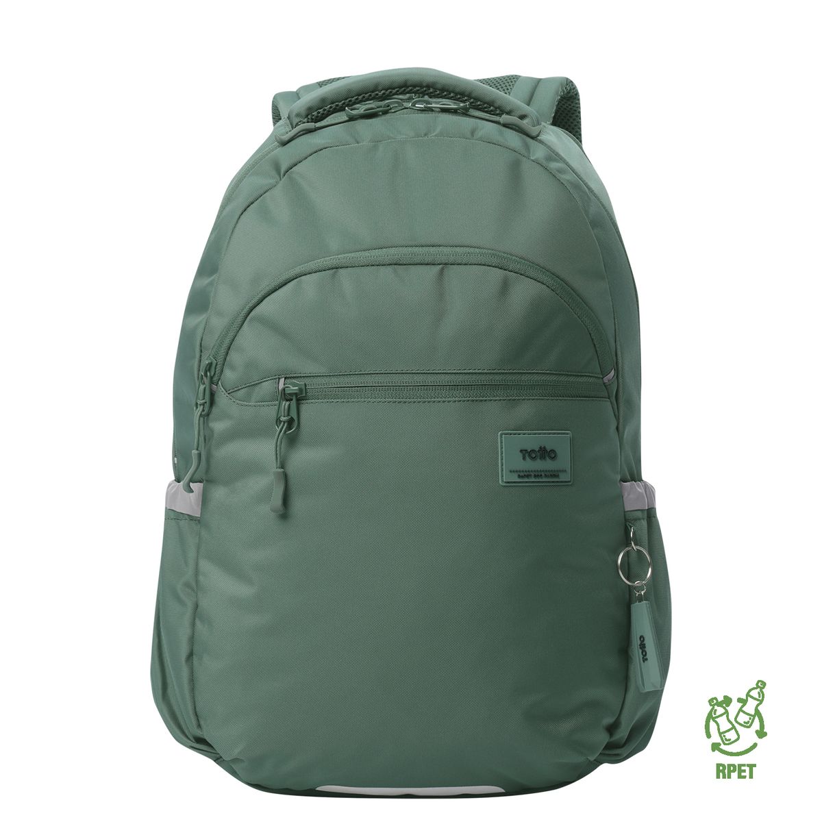 TOTTO - Morral Mochila Para Hombre Porta Pc Verde Indo Totto