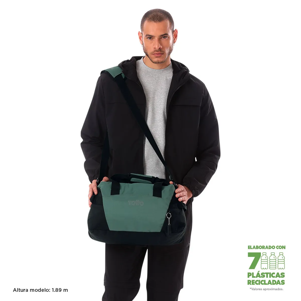 TOTTO - Tula Deportiva Para Hombre Verde Active Pro Totto