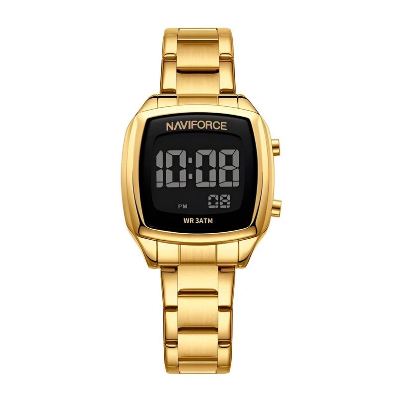 NAVIFORCE - Reloj Naviforce Sport Nf5047 Mujer Digital Acero + Estuche