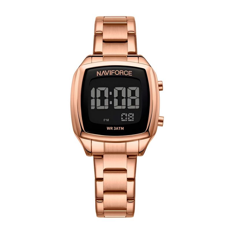 NAVIFORCE - Reloj Naviforce Sport Nf5047 Mujer Digital Acero + Estuche