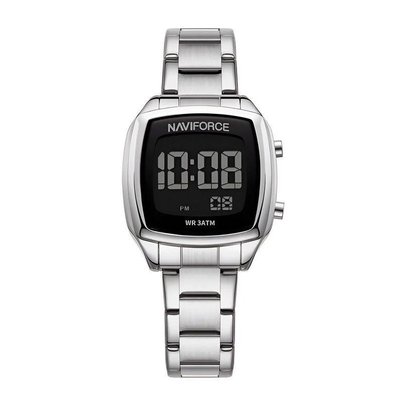 NAVIFORCE - Reloj Naviforce Sport Nf5047 Mujer Digital Acero + Estuche