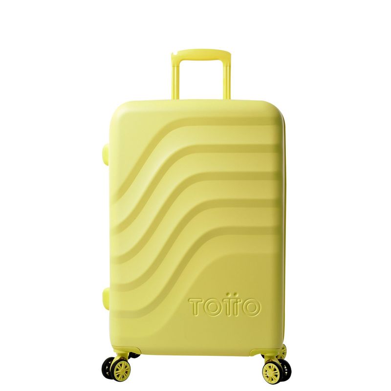 TOTTO - Maleta De Viaje Bodega 23 Kg Rígida Bazy+ M Amarillo Totto