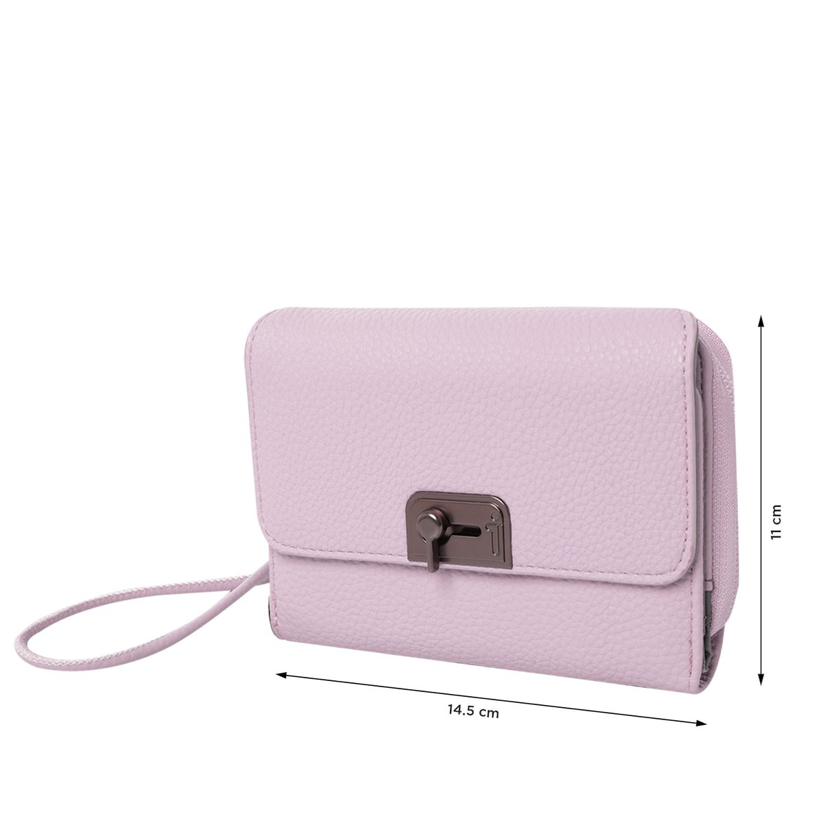 TOTTO - Billetera Rfid Para Mujer Violeta Claro Smooth Cri Totto