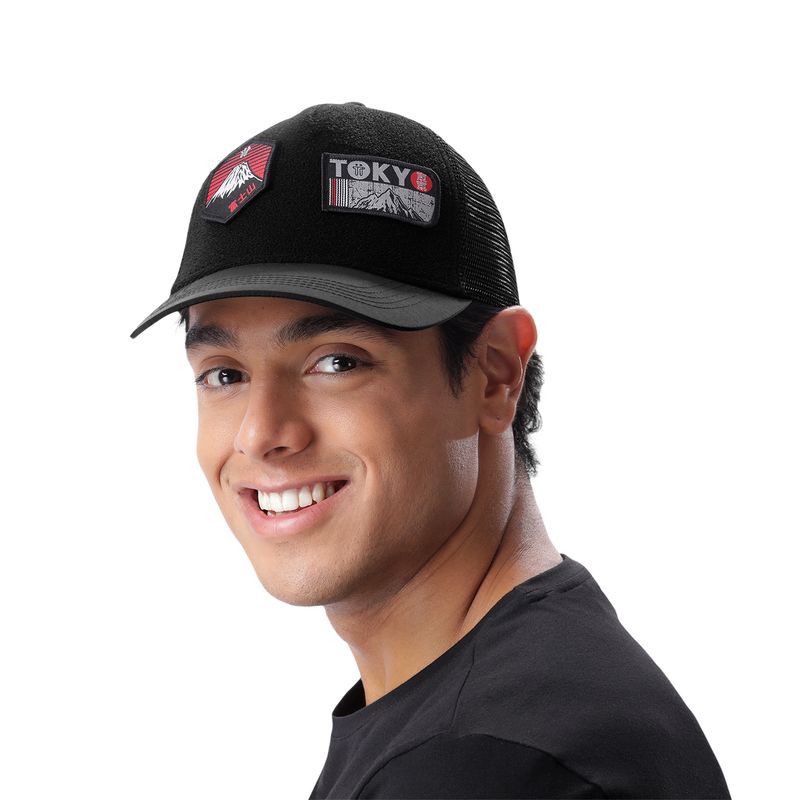 TOTTO - Gorra Tipo Camionera Para Hombre Negro Forest Totto