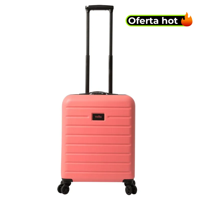 TOTTO - Maleta De Viaje Cabina 10 Kg Harbor rígida Rosa Claro Totto