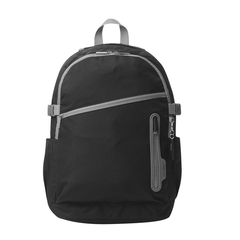 TOTTO - Morral Mochila Para Hombre Porta Pc Negro Mina Totto