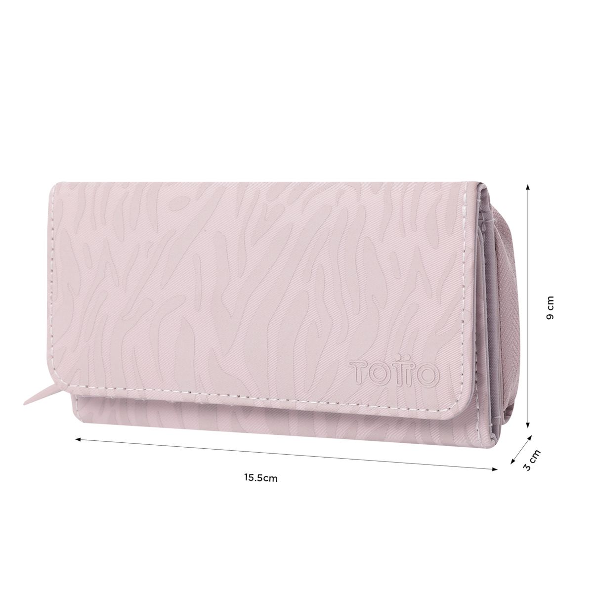 TOTTO - Billetera Rfid Para Mujer Violeta Claro Texture Var Totto