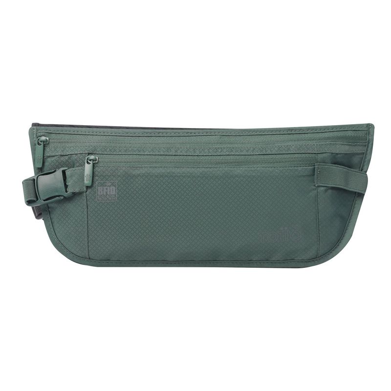 TOTTO - Canguro Riñonera Para Hombre Verde Security Totto