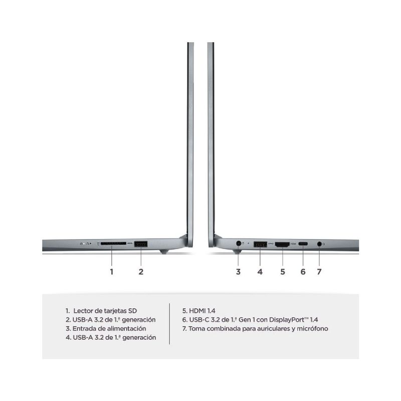 LENOVO - Portátil Lenovo IdeaPad Slim 3 14" 141AH8 Core i5 8GB RAM 512GB SSD Gris (Sin IVA)