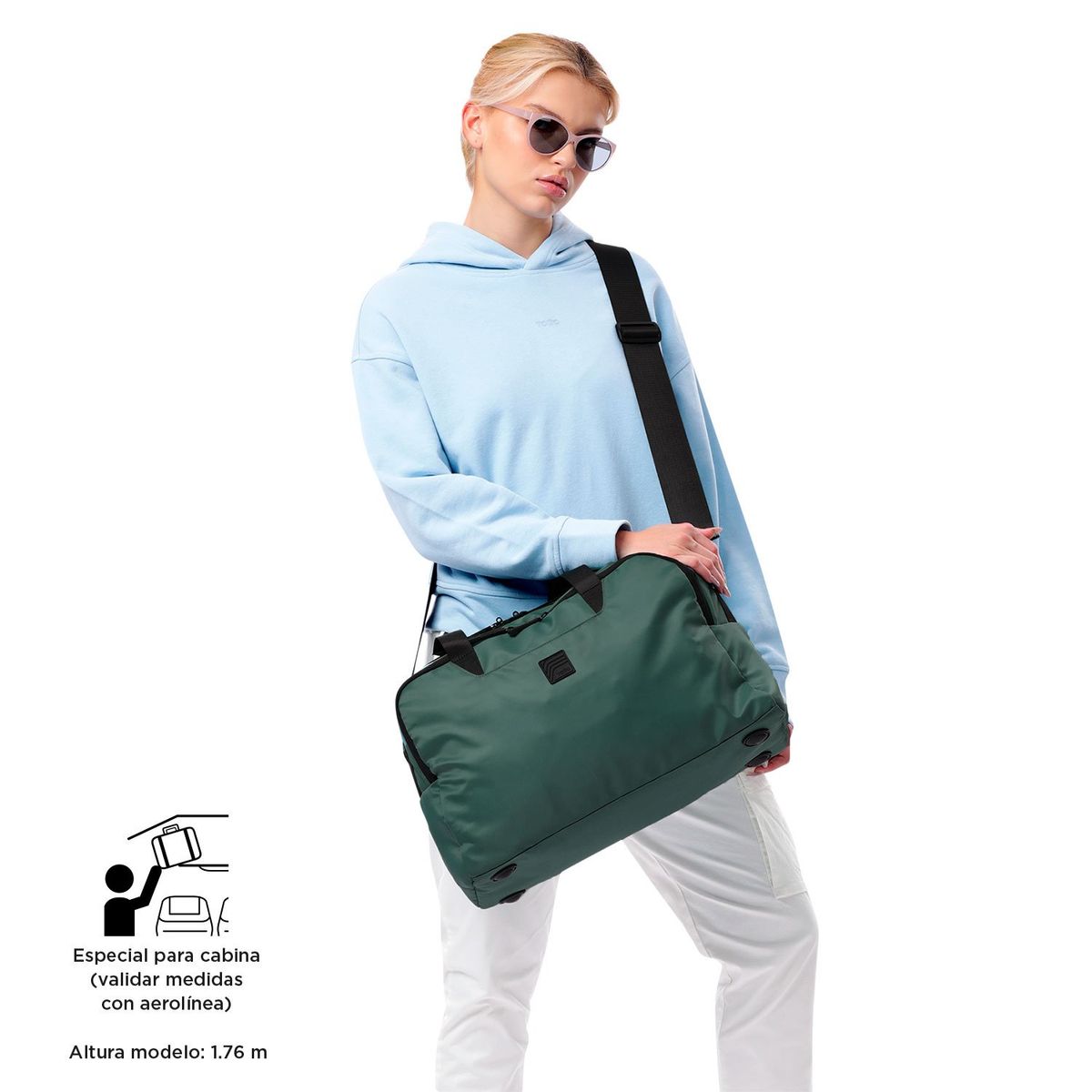 TOTTO - Tula Para Mujer Verde Weekender Totto
