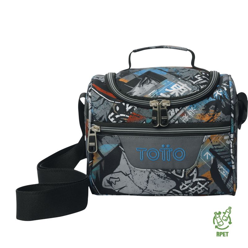 TOTTO - Lonchera con PortacomidaTérmica Para Hombre Pizarra Totto