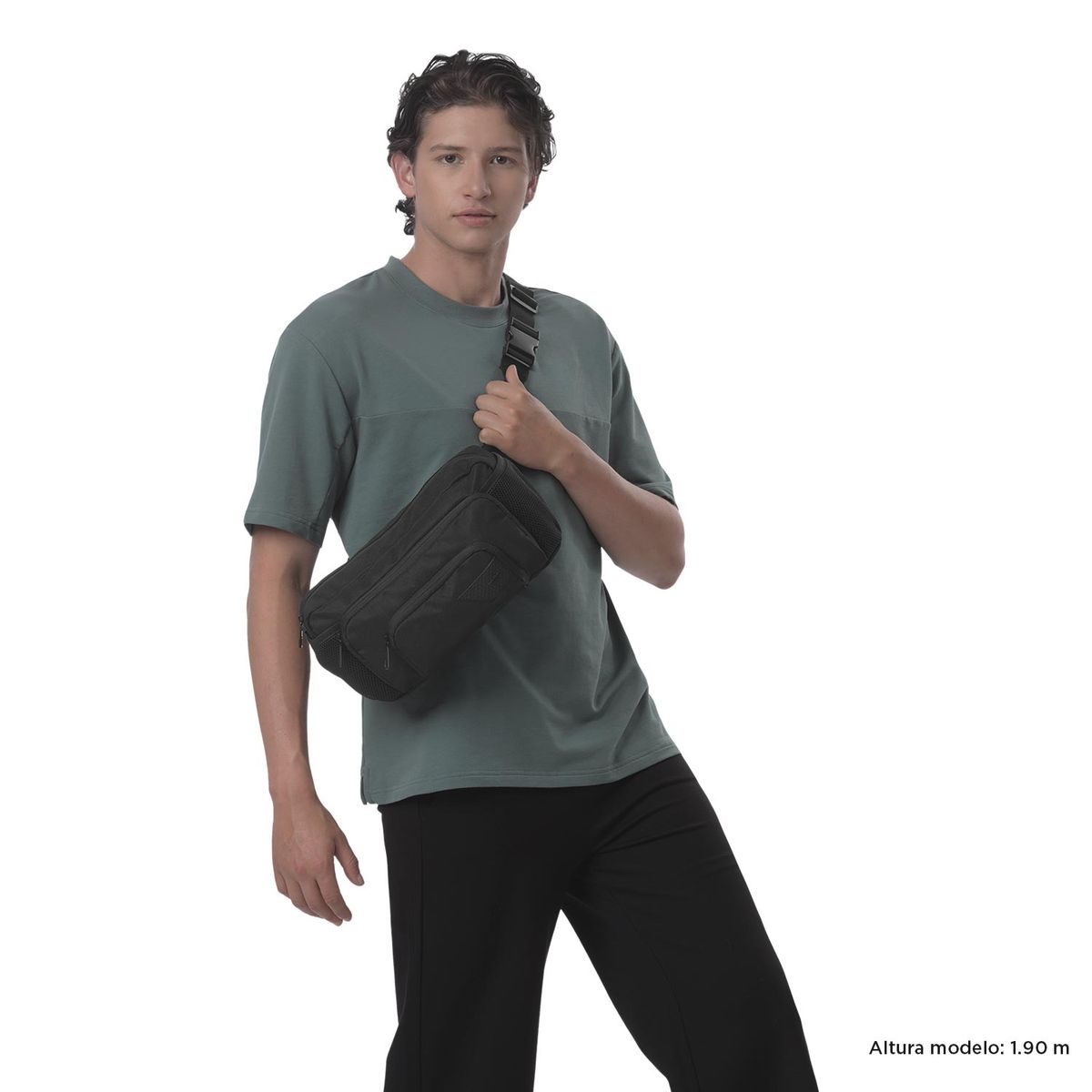 TOTTO - Canguro Riñonera Para Hombre Negro Chill Rud Totto