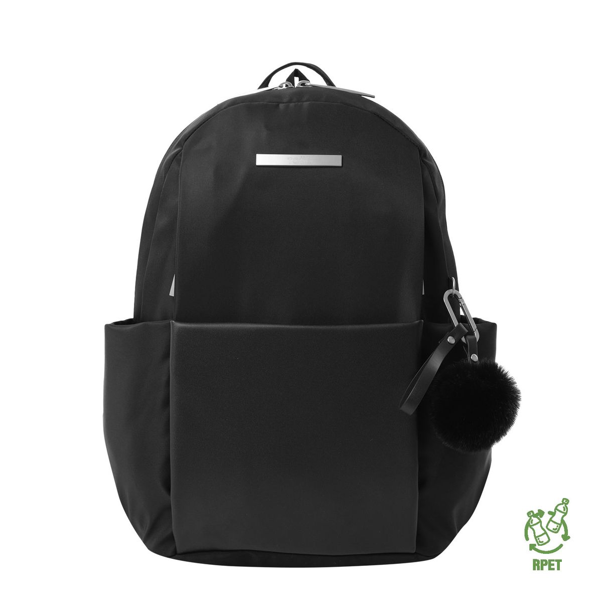 TOTTO - Morral Mochila Para Mujer Porta Pc Negro Adelaide 1 Totto