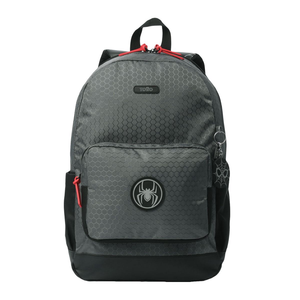 TOTTO - Morral Mochila Para Hombre Porta Pc Negro Spider Black Totto
