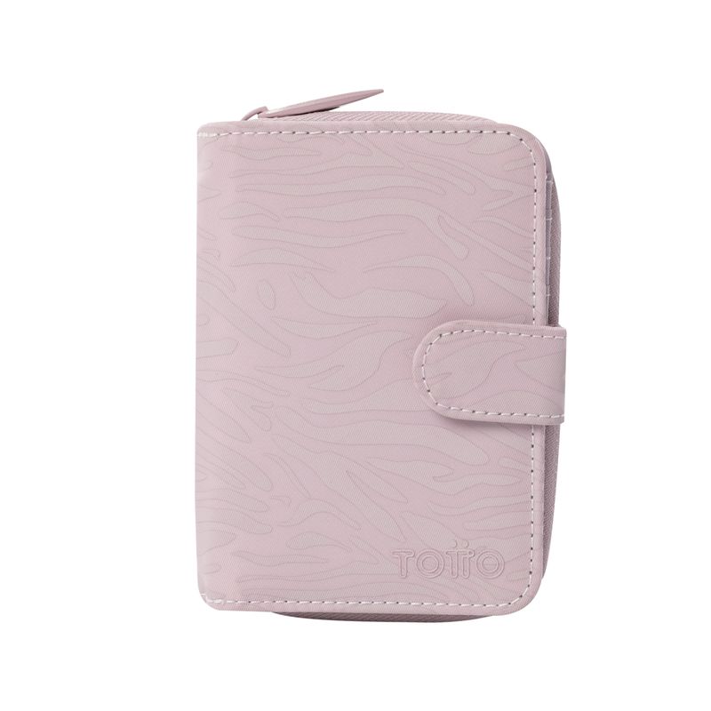 TOTTO - Billetera Rfid Para Mujer Violeta Claro Texture Twi Totto