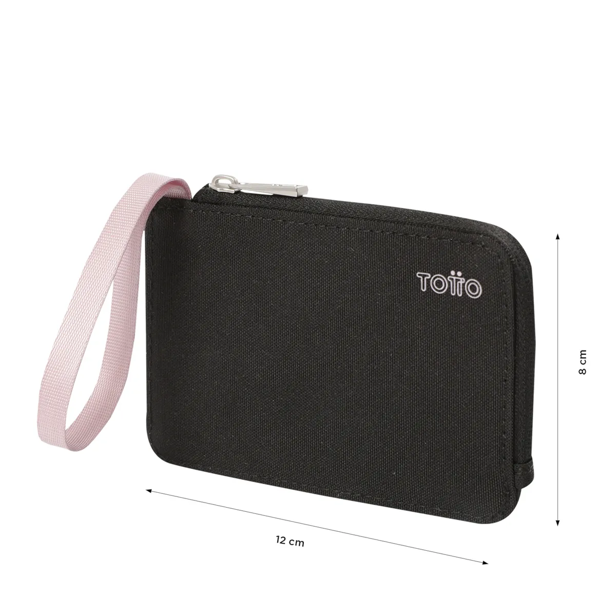 TOTTO - Billetera Monedero Para Mujer Negro Niza Totto
