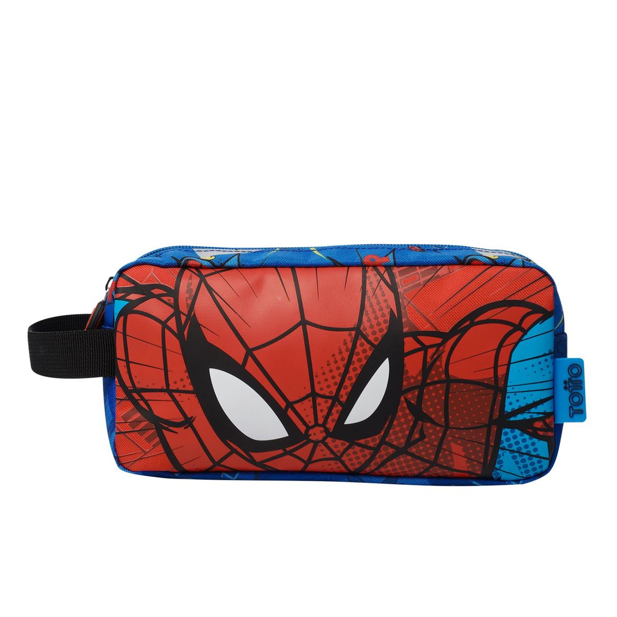 TOTTO - Multiuso Cartuchera Para Niño Azul Spiderman Pop Totto