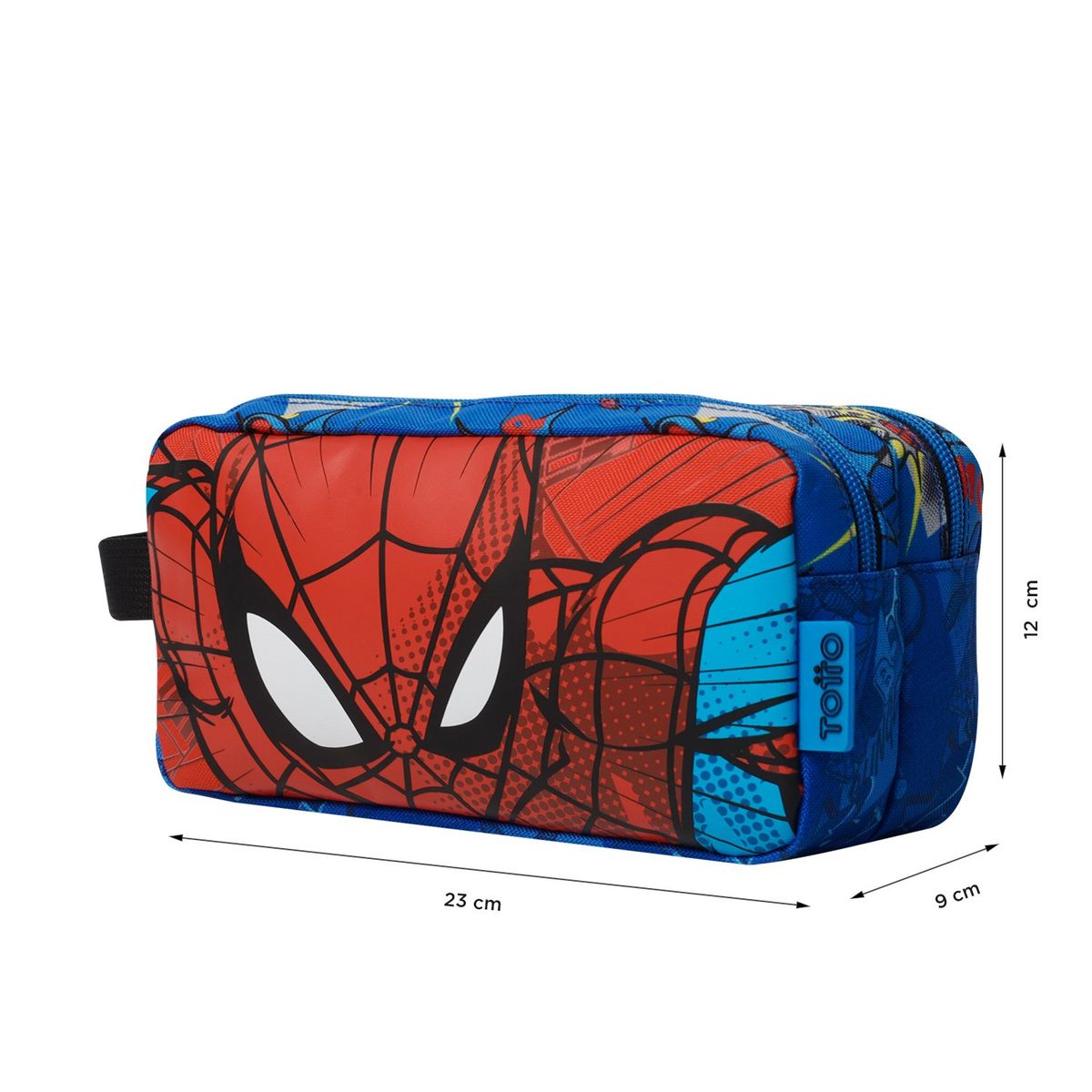 TOTTO - Multiuso Cartuchera Para Niño Azul Spiderman Pop Totto
