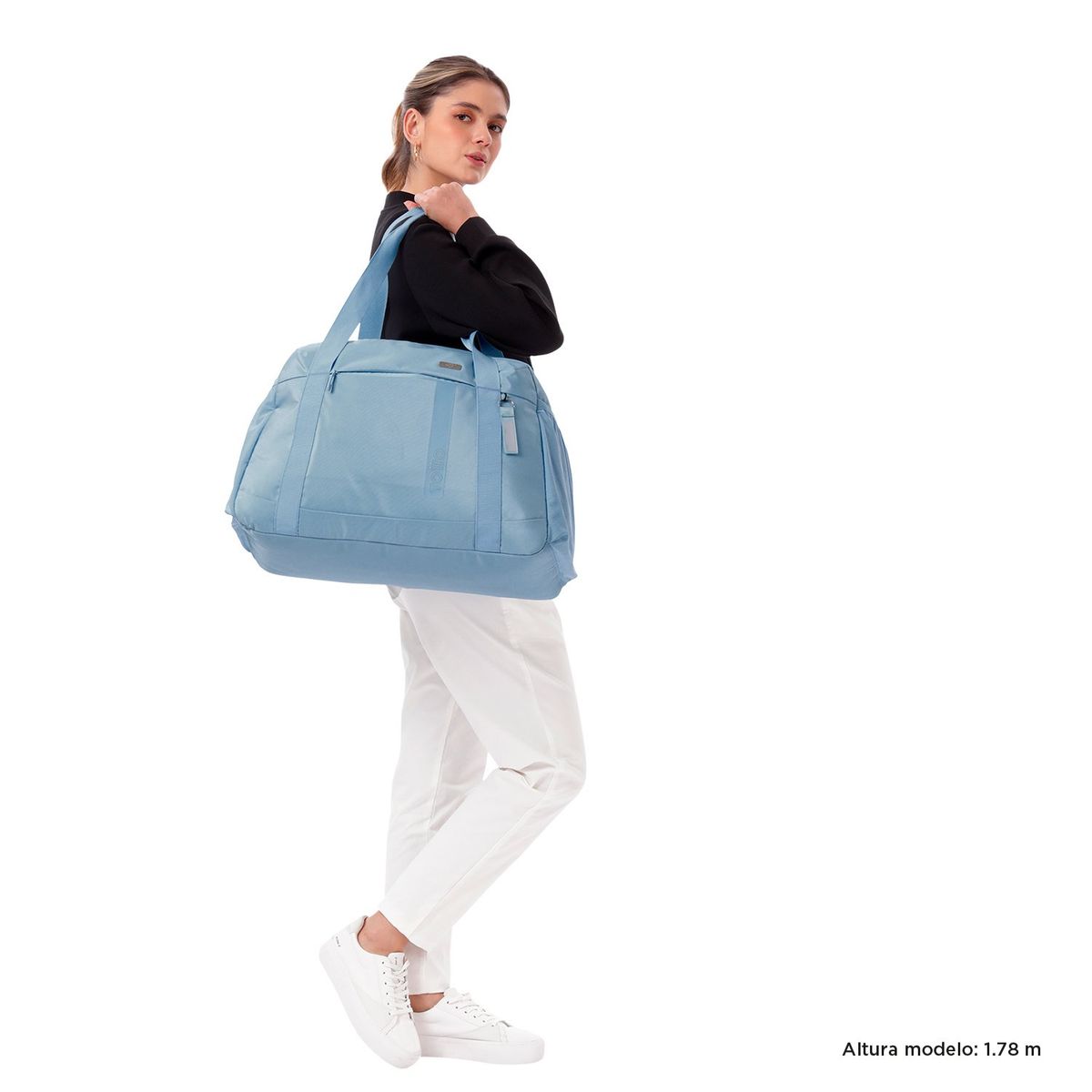 TOTTO - Tula Deportiva de Viaje Para Mujer Azul Claro Elan Totto