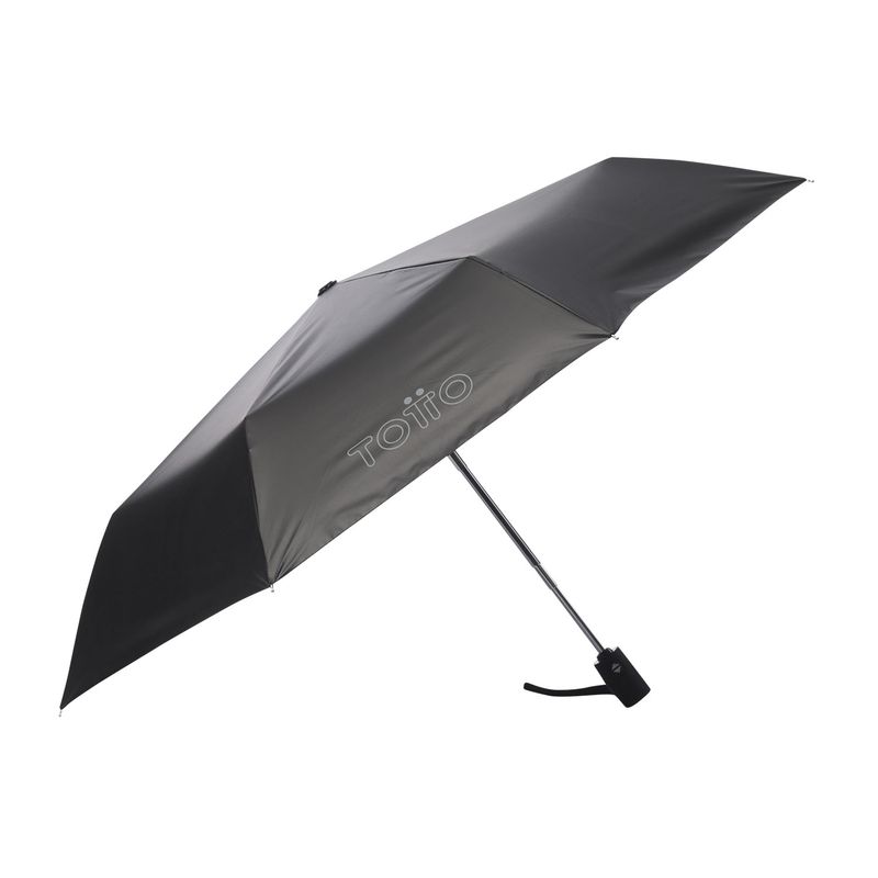 TOTTO - Sombrilla Hombre Negro De Lluvia Umbre Totto