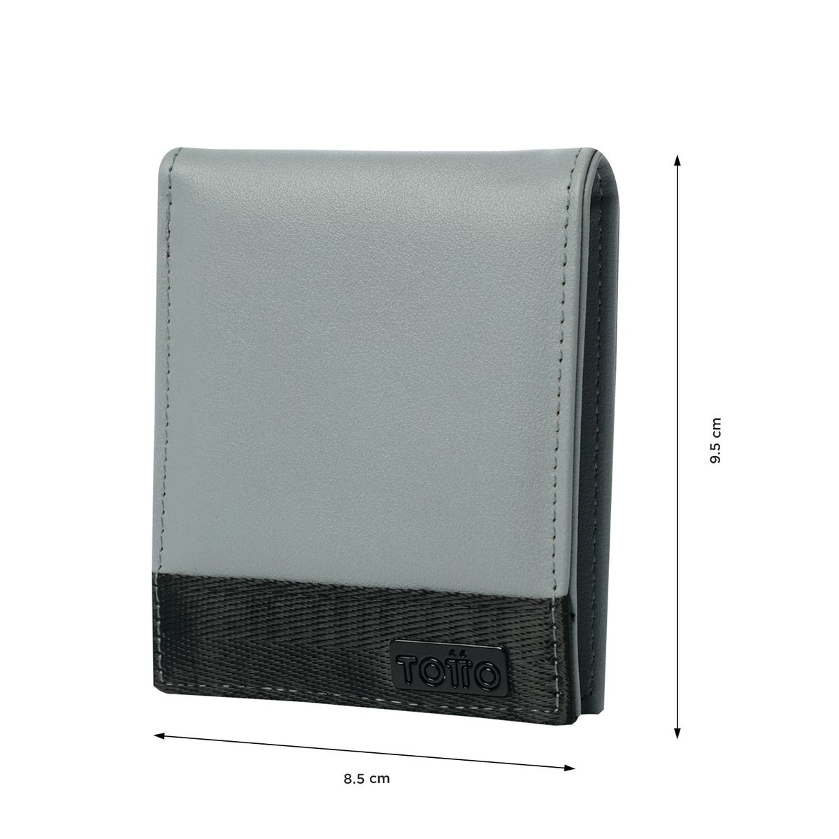 TOTTO - Billetera Rfid Para Hombre Gris Oscuro Vlidetto Totto